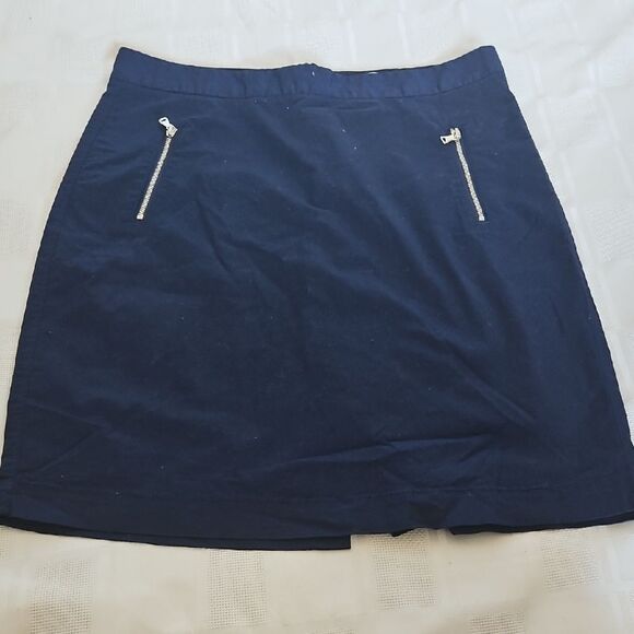 Blue Mini Pencil Skirt for Work - Picture 15 of 16